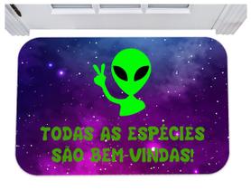 Capacho todas as espécies são bem-vindas alien et tapete