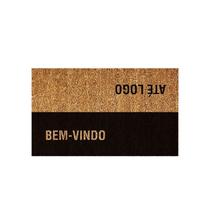 Capacho Uzoo Fibra de Coco Rt 75x45cm Até Logo