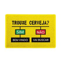 Capacho Vá Buscar Cerveja Amarelo 0,40X0,60M - Beek