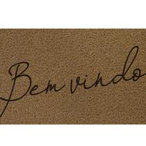 Capacho Vinil Bem Vindo 40X60cm Bege Kapazi 01730502