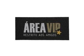 Capacho Vinil Long 2.0 área Vip 30x70cm Preto