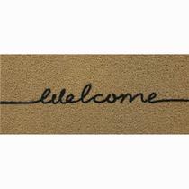 CAPACHO VINIL LONG WELCOME KAPAZI POLICLORETO DE VINILIA MARROM 30X70CM - Kapazi