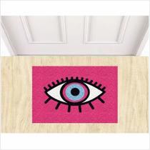 Capacho Vinil Olho Grego 0,60X0,40 cm Pink Antiderrapante. Capacho Vinil Olho Grego 0,60X0,40 cm Pink Antiderrapante.