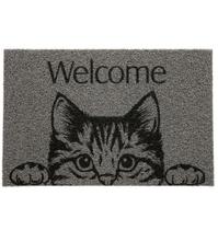 Capacho Vinil Pet Cat Welcome 40cm X 60cm Kapazi Capacho Vinil Pet Cat Welcome 40cm X 60cm Kapazi