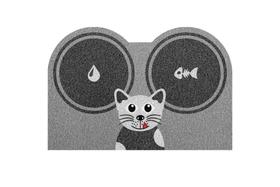 Capacho Vinil Pet Hora do Lanche Cat 40x60cm Capacho Vinil Pet Hora do Lanche Cat 40x60cm