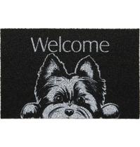 Capacho Vinil Pet Yorikshire Welcome 40cm X 60cm Kapazi