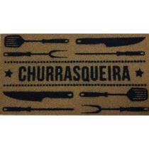 Capacho Vinil Super Print 40 X 75cm Churrasqueira Kapazi - KAPAZI DISTRIBUIDORA DE CAPCHOS LTDA.