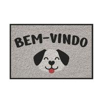 Capacho Vinílico Estampado Bem-Vindo Cachorro 60X40Cm - Uzoo Capacho Vinílico Estampado Bem-Vindo Cachorro 60X40Cm - Uzoo