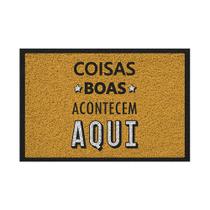 Capacho Vinílico Estampado Coisas Boas 60X40Cm - Uzoo Capacho Vinílico Estampado Coisas Boas 60X40Cm - Uzoo