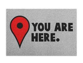 Capacho You Are Here - 60 x 40 - yaay Capacho You Are Here - 60 x 40 - yaay