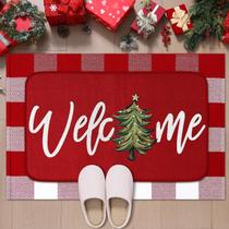 Capachos Tinideya Árvore de Natal de Natal 60x90cm 40x70cm 2 peças Capachos Tinideya Árvore de Natal de Natal 60x90cm 40x70cm 2 peças