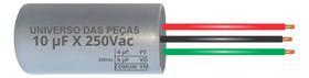 Capacitor 10 Uf Para Ventilador De Teto 3 Fios 4+6 Uf 127v - IPC