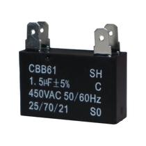 Capacitor 1,5uf 450vac 50/60 Hz Quadrado Cdd61 Com Terminal