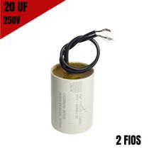 Capacitor 20uf x 250vca 2 Fios Motores