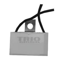 Capacitor 2x250/400v quadr 2 fios metalizado chapa trio Capacitor 2x250/400v quadr 2 fios metalizado chapa trio