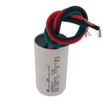 Capacitor 3 Fios 10UF (3+7) x 250 VAC Para Ventilador de Teto Chaves Capacitivas 3 Velocidades