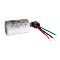 Capacitor 3 Fios Metalizados P/ Motor 1.5Uf + 2Uf250 Vac Mvm