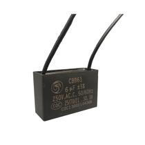 Capacitor 6Uf 250v Ventilador De Teto 2 Fios Ventisol