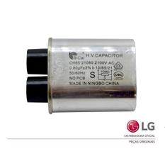 CAPACITOR ALTA TENSÃO MICROONDAS LG 0.80uF 2100V 50/60Hz MS3042R MS3044L MS3045S EAE62927701