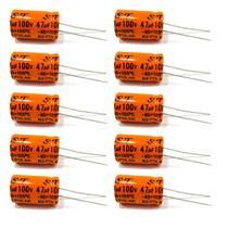 Capacitor Bipolar Driver Corneta 47ufx100V Com 10 Unidades -