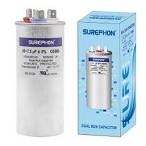 Capacitor de ar condicionado SUREPHON 45+7,5uF 370V/440V CBB65B Capacitor de ar condicionado SUREPHON 45+7,5uF 370V/440V CBB65B