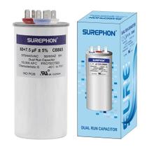 Capacitor de ar condicionado SUREPHON 60+7,5uF 370V/440V CBB65B