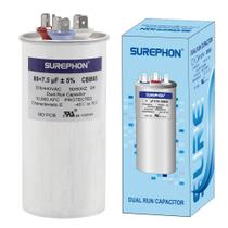 Capacitor de ar condicionado SUREPHON 80/7,5uF 370V ou 440V CBB65B Capacitor de ar condicionado SUREPHON 80/7,5uF 370V ou 440V CBB65B
