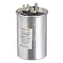 Capacitor de funcionamento redondo de motor duplo HVAC TitanPro TRCFD405 40/5uF Capacitor de funcionamento redondo de motor duplo HVAC TitanPro TRCFD405 40/5uF