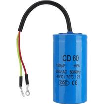 Capacitor de operação Wokex CD60 150uF 250V AC com cabo para ar Comp