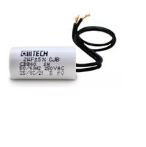 CAPACITOR DE PARTIDA ACV 2 FIOS 2uF X 250V - KIT 06 PÇS