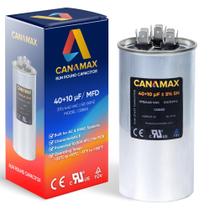 Capacitor de partida Canamax 40+10uF 370-440VAC para motor AC