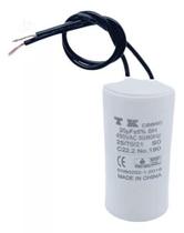 Capacitor De Partida CBB60 20uF 450V 38x76mm (2fios)