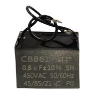 Capacitor De Partida CBB61 0,8uF 450V (2fios)
