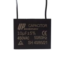 Capacitor De Partida P/motor 10uf 450vac Cbbb61 2 Fios C/aba