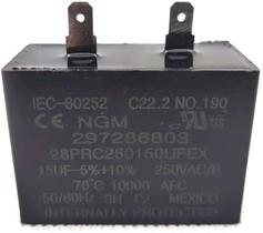 Capacitor de Refrigerador Junxuan 297286803 - Substitui 218909915 e 216985001