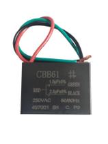 Capacitor De Ventilador De Teto 3fios Cbb61 1.5 2.5 uf 250v