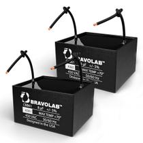 Capacitor de ventilador de teto Bravo Lab CBB61 8μF 450VAC 50/60Hz, pacote com 2