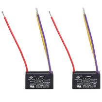 Capacitor de ventilador de teto Podoy CBB61 1,5 uF+2,5 uF 250 V AC, pacote com 2