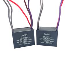 Capacitor de ventilador de teto YJZR CBB61 4.5uF+6uF+5uF 250VAC 50/60Hz