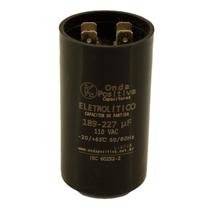 Capacitor Eletrolítico 189-227uF 110V 1/4 HP Onda Positiva Capacitor Eletrolítico 189-227uF 110V 1/4 HP Onda Positiva