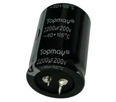 CAPACITOR ELETROLITICO 2200 X 200V - 2200UF X 200V - 105º GRAUS