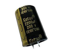CAPACITOR ELETROLITICO 2200X200V 2200UF X 200V 105º GRAUS CAPACITOR ELETROLITICO 2200X200V 2200UF X 200V 105º GRAUS