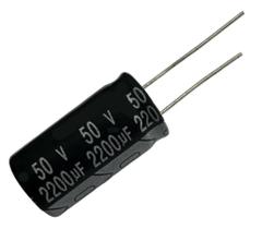 CAPACITOR ELETROLITICO 2200X50V - 2200 UF X 50V - 105º GRAUS