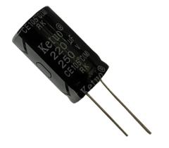 Capacitor eletrolitico 220x 250v - 220 uf x 250v - 220x250v - 105 graus