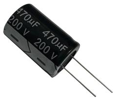 Capacitor eletrolitico 470x200v - 470uf x 200v - 105 graus