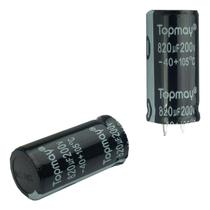 Capacitor Eletrolítico 820Uf X 200V 105º - Alta Qualidade