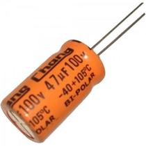 Capacitor Eletrolítico Bipolar 47uF x 100V CAPC0002 Laranja STORM - PCT / 100