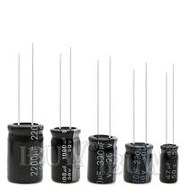 Capacitor Eletrolítico de Alta Tensão (6,3V-450V) - 0,1µF a 1000µF