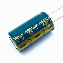 Capacitor Eletrolítico De Alumínio 63V 6800UF 22x40mm 4 Peças