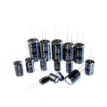 Capacitor Eletrolítico De Alumínio DIP De Alta Tensão 10V-100V 10UF-1000UF Para Eletrônicos